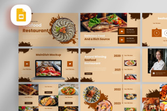 Seafood Restaurant Google Slide Template